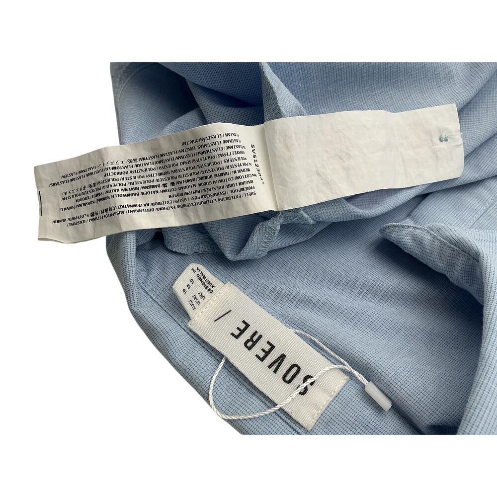 Sovere Wrap Blue Dixie Shirt Dress Size M - Picture 4 of 4